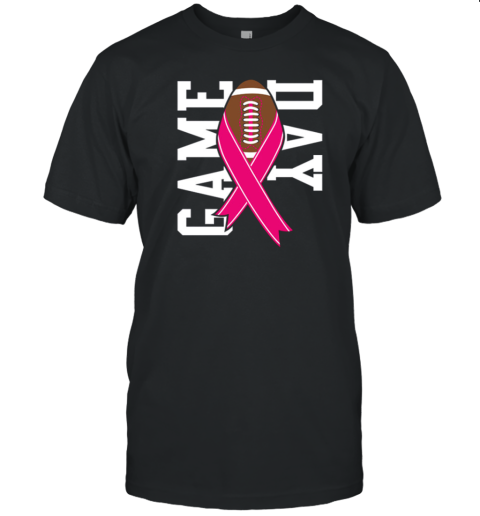 Game Day Football Breast Cancer Awareness T-Shirt