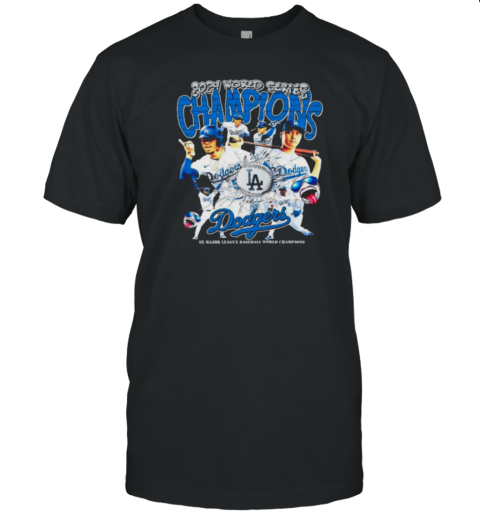 LA Dodgers 2024 World Series Champions 8x Major League Baseball World Champions T-Shirt