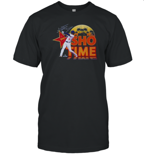 Los Angeles Shohei Ohtani Sho Tme Signature Retro MLB T-Shirt