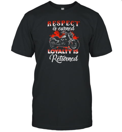 Respect Is Earned Loyalty T-Shirt