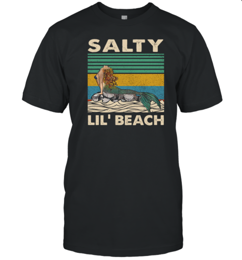 Vintage Mermaid Salty Lil' Beach T-Shirt