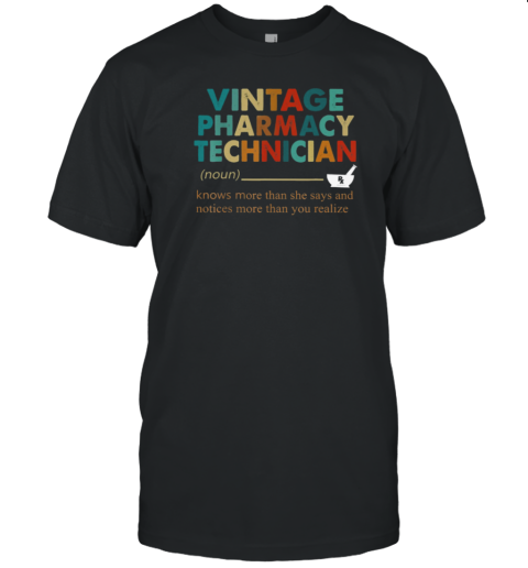 Vintage Pharmacy Technician T-Shirt