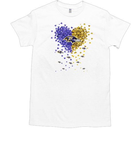 Baltimore Ravens Heart T-Shirt