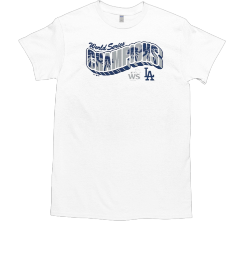 Los Angeles Dodgers 2024 World Series Champions Palm Tree Letter T-Shirt