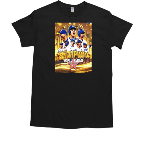 Los Angeles Dodgers Champions World Series 2024 MLB Poster T-Shirt