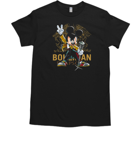 Mickey Mouse As Freddie Mercury Queen Bohemian Rhapsody T-Shirt