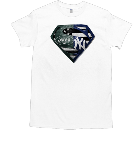 New York Jets And New York Yankees Superman T-Shirt