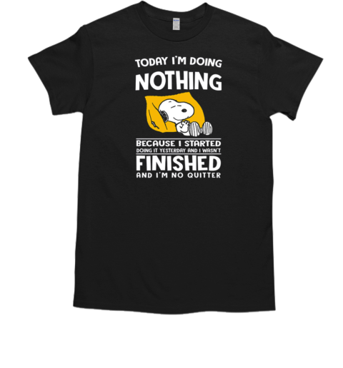 Snoopy Doing Nothing T-Shirt