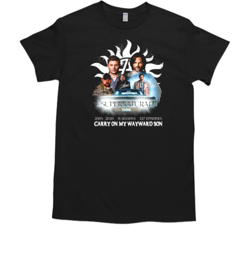 Supernatural Carry On My Wayward Son Signature T-Shirt