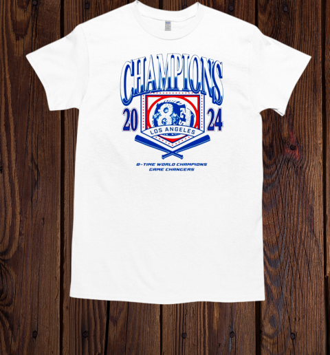 8 time world champs Los Angeles Dodgers graphic  Classic Men's T-shirt