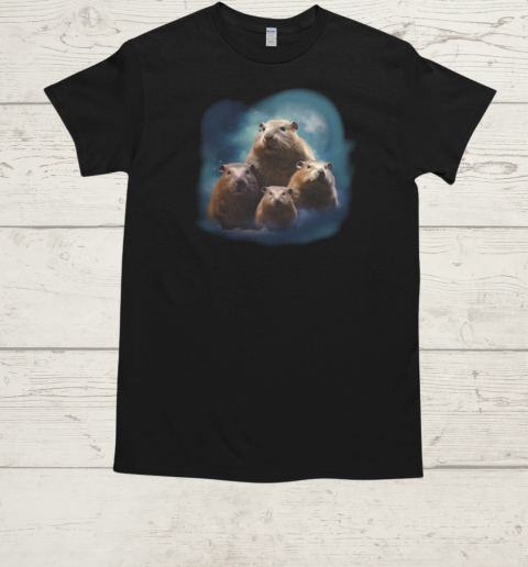 Capybaras at night T-Shirt