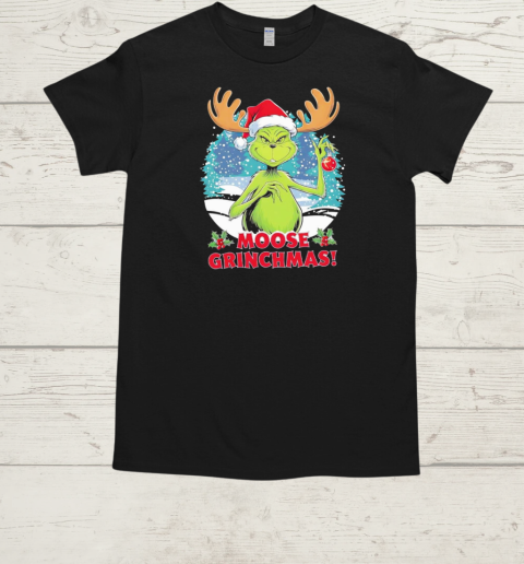 Grinch moose Grinchmas Christmas  Classic Men's T-shirt