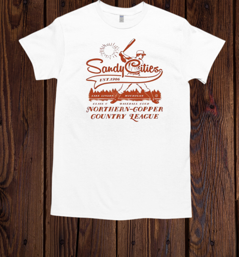 Lake Linden Sandy Cities Michigan Northern Copper Country League  Classic Men's T-shirt