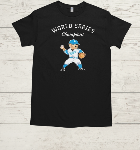 Los Angeles Dodgers Blue Bear World Series Champions 2024 T-Shirt