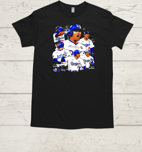 Los Angeles Dodgers we dgaf poster graphic T-Shirt