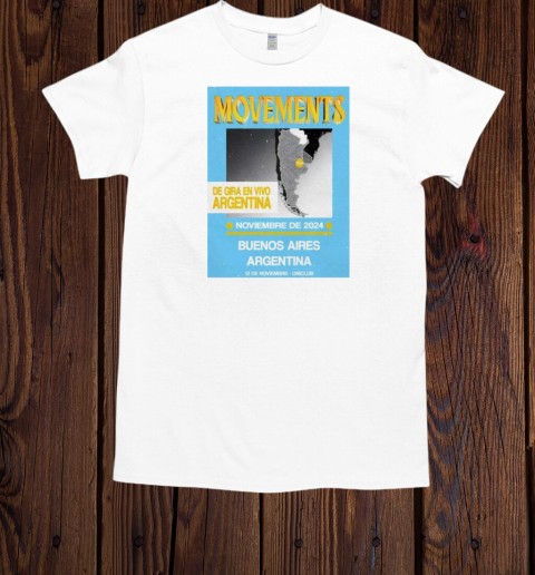 Official Movements Tour Nov 12 2024 Uniclub Buenos Aires, Argentina  Classic Men's T-shirt