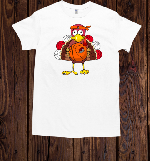 Thanksgiving Turkey Portland Trail Blazers  Classic Men's T-shirt