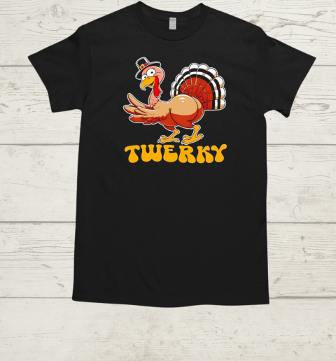 Twerky Turkey Thanksgiving  Classic Men's T-shirt