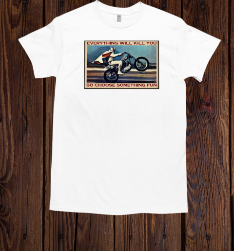 Vintage Motorcycle Evel Knievel Poster T-Shirt