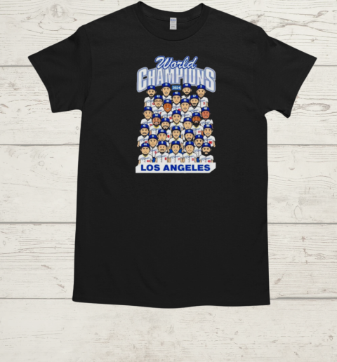 Los Angeles World Champions Team Cartoon Royal T-Shirt