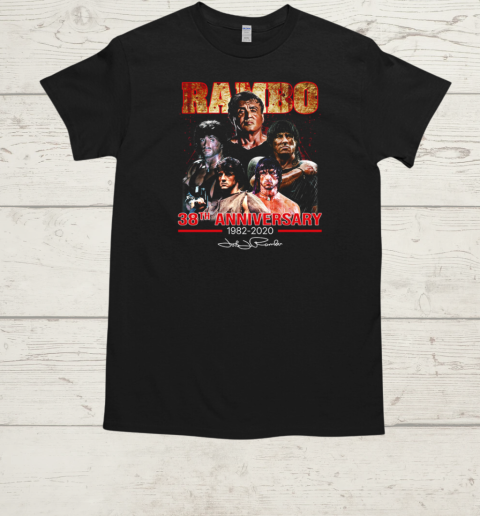 Rambo 38th Anniversary 1982 2020 Signature  Classic Men's T-shirt