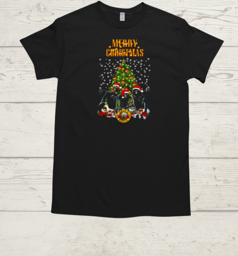 Santa Guns N' Roses Merry Christmas 2024  Classic Men's T-shirt