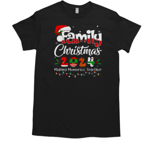 Family Christmas 2024 Matching Outfit Xmas Squad Santa  Classic Men's T-shirt