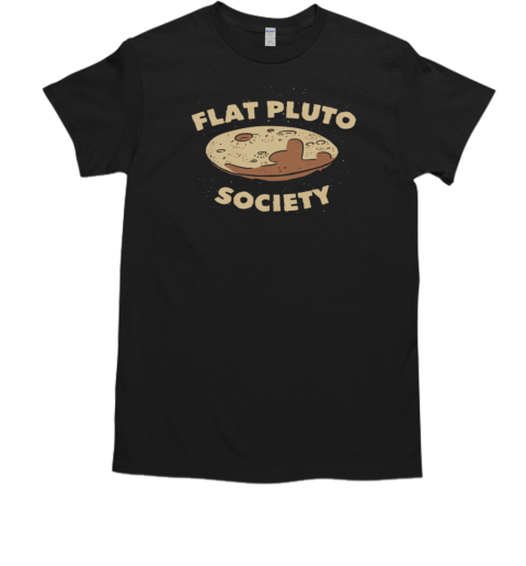 Flat Pluto Society  Classic Men's T-shirt