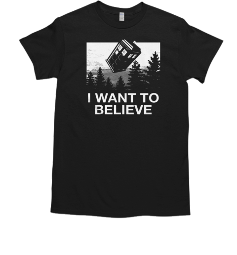 I Want To Believe Tardis  Classic Men's T-shirt