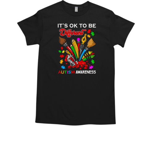 It's Ok To Be Different Autism Awareness T-Shirt