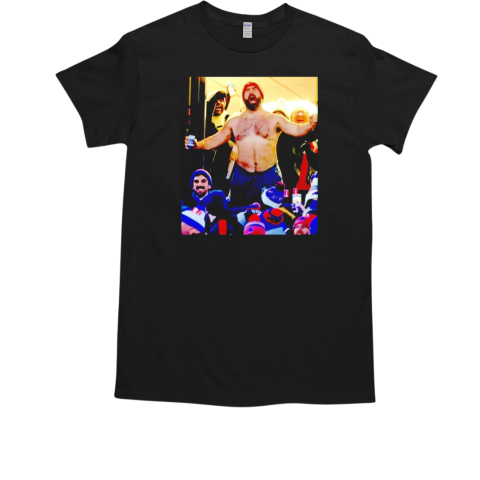 Jason Kelce finally body slams through flaming table like Bills Mafia  Classic Men's T-shirt