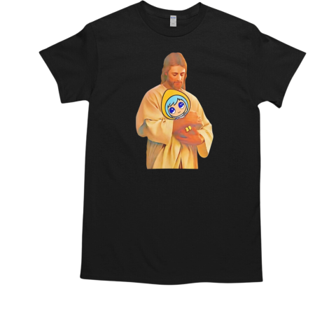 Jesus hug Luce Vatican mascot anime  Classic Men's T-shirt