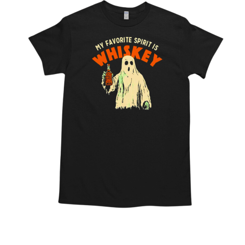 My favorite spirit is whiskey Halloween ghost  Classic Men's T-shirt