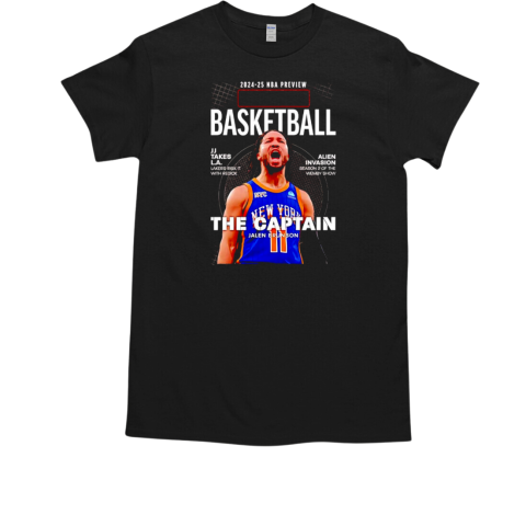 NBA preview Jalen Brunson New York Knicks basketball The Captain graphic  Classic Men's T-shirt