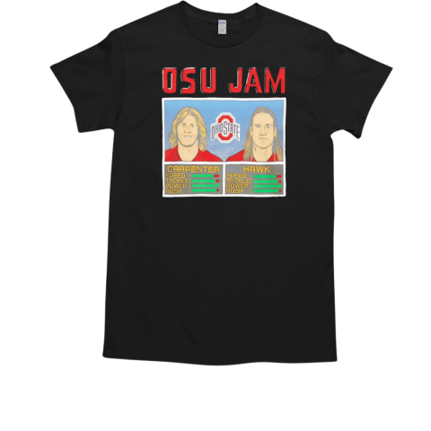 Ohio State Buckeyes OSU Jam Carpenter and Hawk T-Shirt