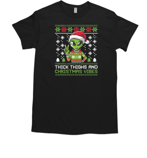 Thick Thighs and Christmas Vibes T-Shirt