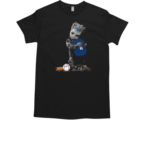 Baby Groot Hug LA Baseball Caps  Classic Men's T-shirt