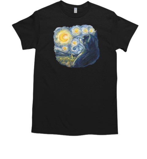 Cat Van Gogh T-Shirt