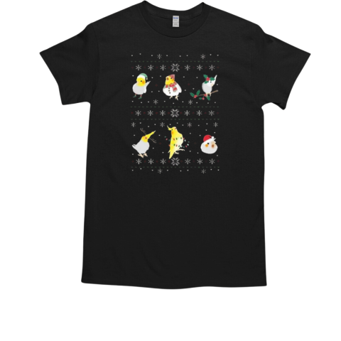 Cockatiel Ugly Christmas 2024  Classic Men's T-shirt