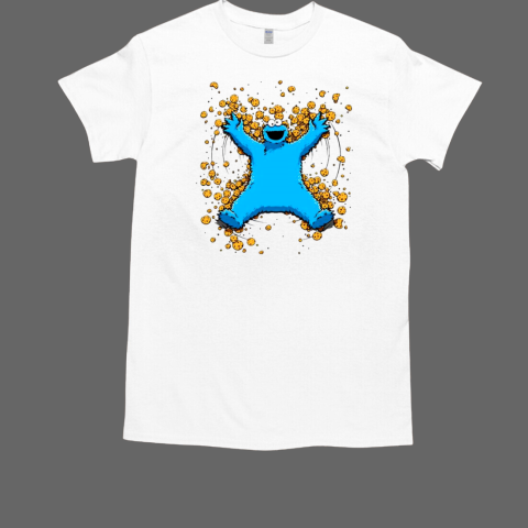 Cookie Monster Cookie Angel cartoon T-Shirt