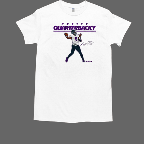 Lamar Jackson Pretty Quarterbacky Signature  Classic Men's T-shirt