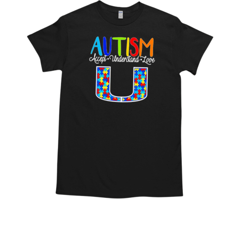 Miami Hurricanes together for Autism awareness  Classic Men's T-shirt