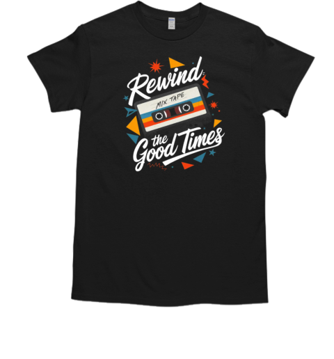 Rewind the Good Times Retro Mixtape Design  Classic Men's T-shirt