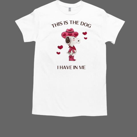 Snoopy Peanuts this is the dog I have in me  Classic Men's T-shirt