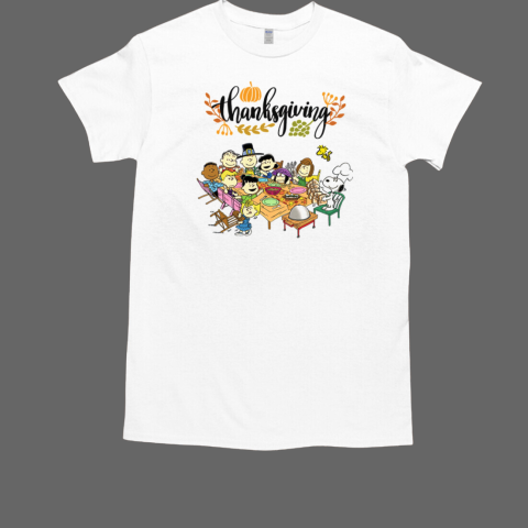 Thanksgiving Peanuts Party  Classic Men's T-shirt