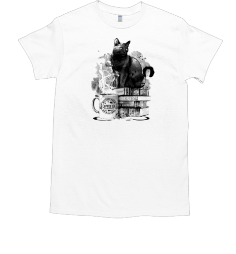 Cat books and coffee T-Shirt