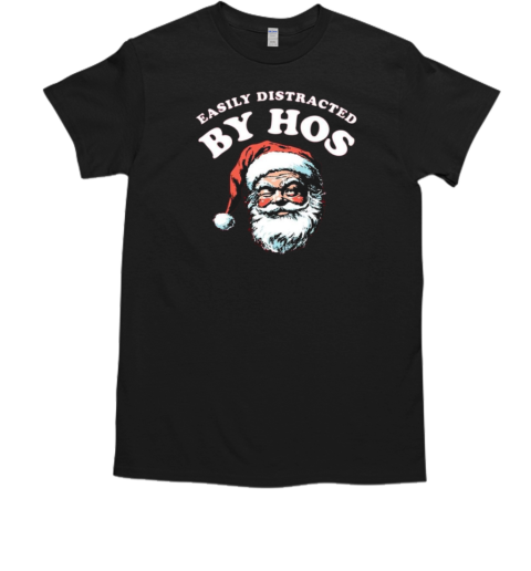 Easily Distracted by Hos Christmas  Classic Men's T-shirt