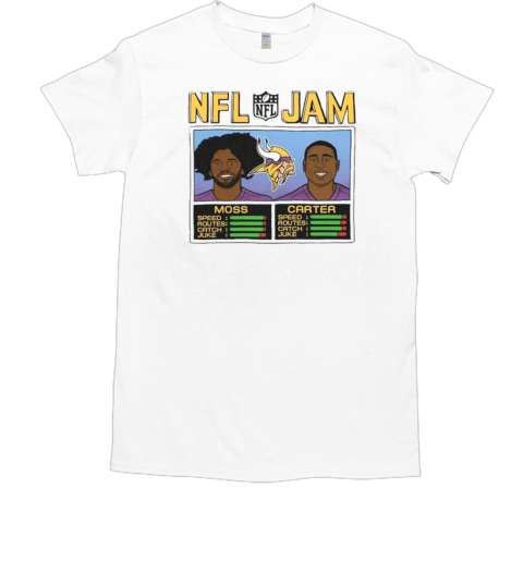 Randy Moss and Cris Carter Minnesota Vikings NFL Jam Retired Tri Blend  Classic Men's T-shirt