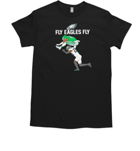 Saquon Barkley the reverse hurdle Jarrian Jones fly Eagles fly  Classic Men's T-shirt