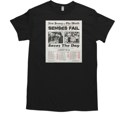 Senses Fail And Saves The Day To Livestream NJ Vs. The World Tour NJ 2024  Classic Men's T-shirt